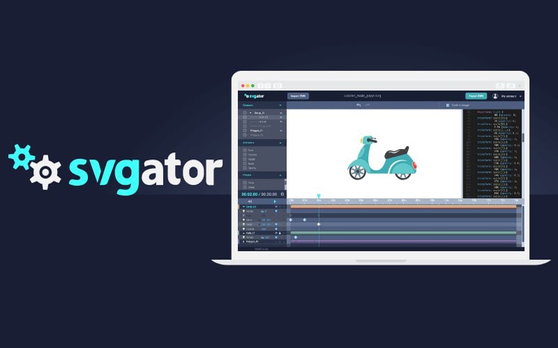 SVGator پیشرفته ترین ابزار انیمیشن برداری