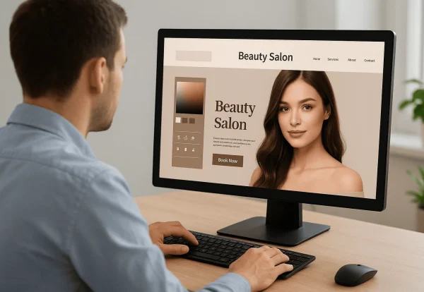 سایت نوبت دهی سالن زیبایی طراحی سایت سالن زیبایی