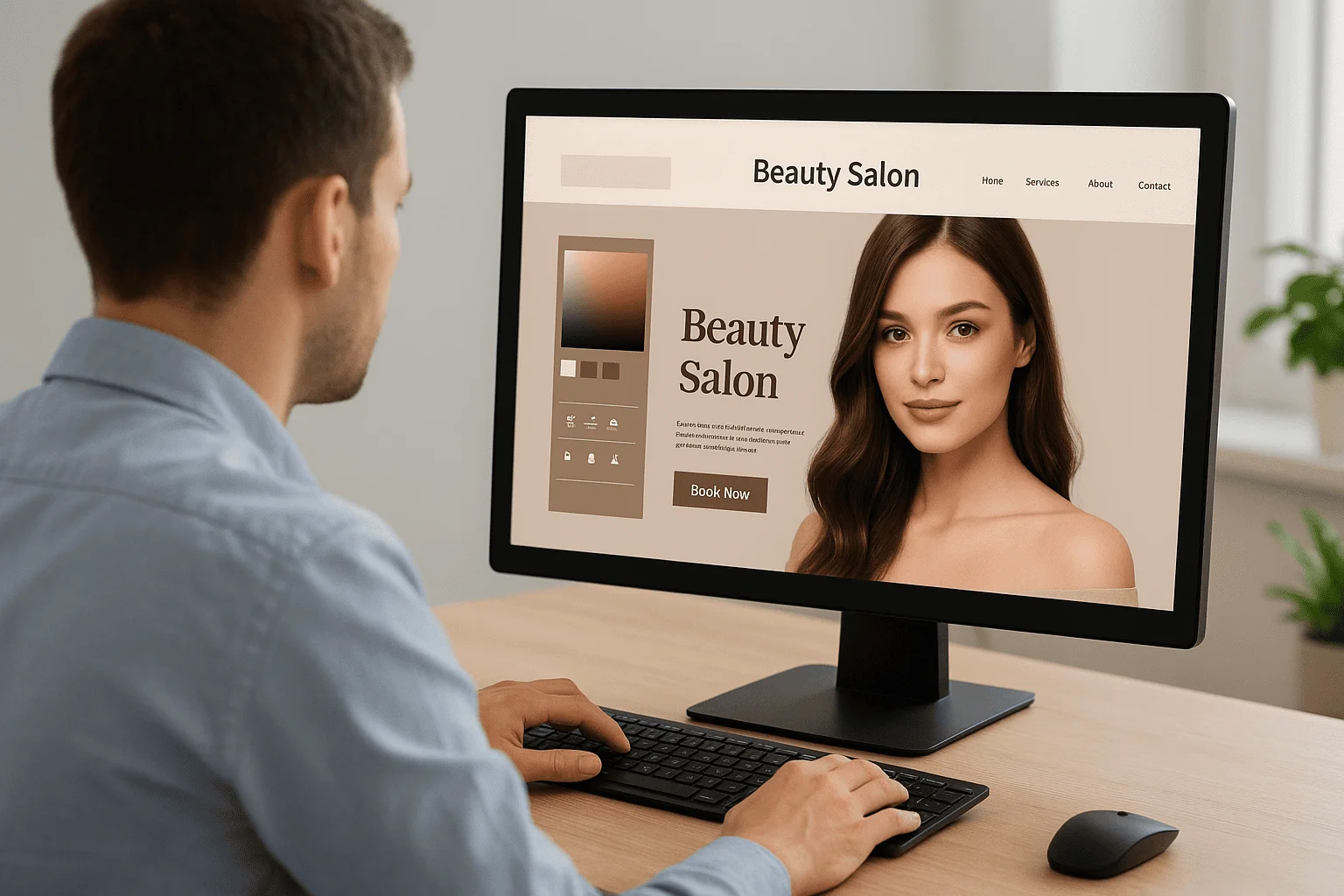 طراحی سایت سالن زیبایی