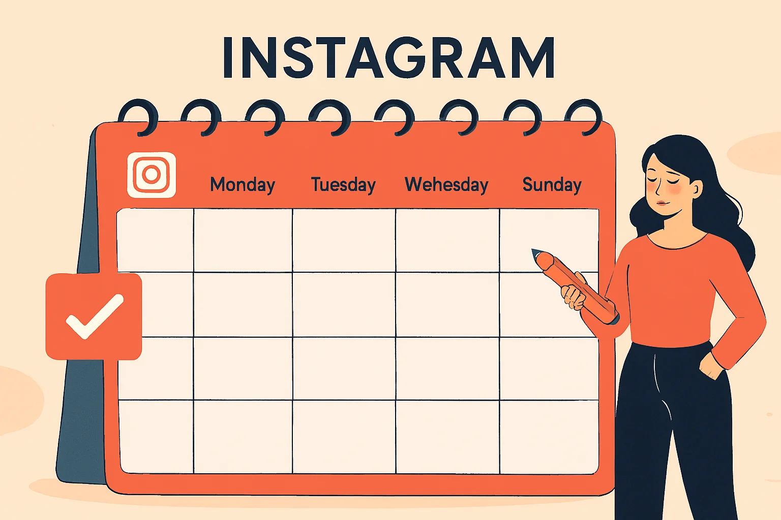 نمونه تقویم محتوایی