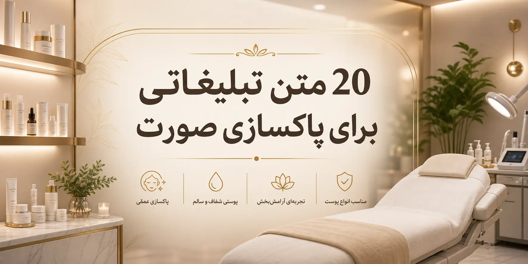 متن تبلیغ برای پاکسازی پوست