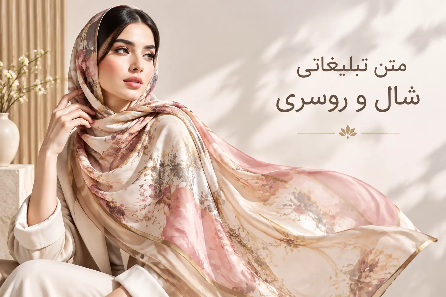 متن تبلیغ شال و روسری